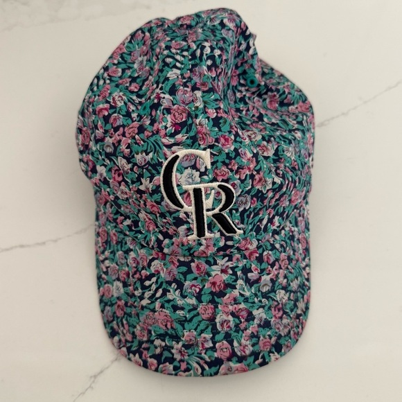 Colorado Rockies ‘47 Women’s Floral Baseball Cap with Embroidered Logo - Picture 1 of 7